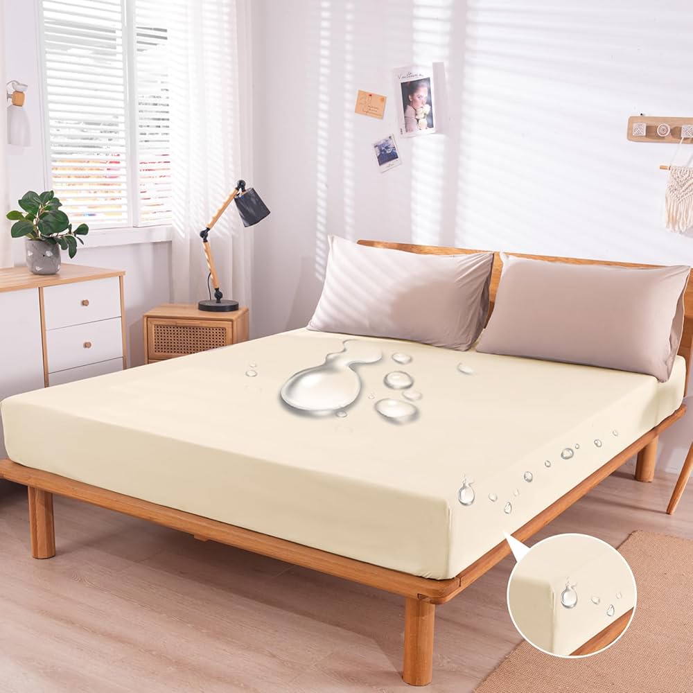 Amazon｜【圧倒的な防水性】ボックスシーツ Aooka 防水シーツ